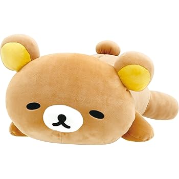 【中古】サンエックス(San-X) リラックマ ｢とにかくだらだらつづき物｣ すごもり用いだき締めるぬいぐるみ リラックマ MO86501 H200×W300×D450粍