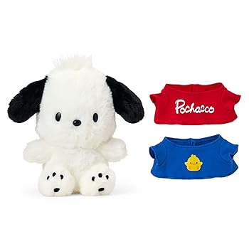 【中古】(人並み外れたに似つかわしい)サンリオ(SANRIO) お召し替えぬいぐるみ（おきがえひな型） ポチャッコ 361038
