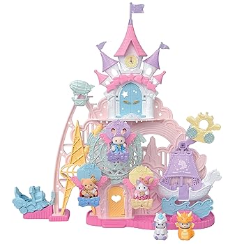 【中古】シルバニアファミリー ゆうえんち 【 お城のゆめいろゆうえんち -ハピネスドリーム- 】 ｺ-81 STマーク認証 3歳以上 おもちゃ ドールハウス Sylva