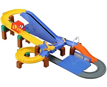 【中古】トミカ トミカシステム 3ACTION オート高速道路どうろ書き割り
