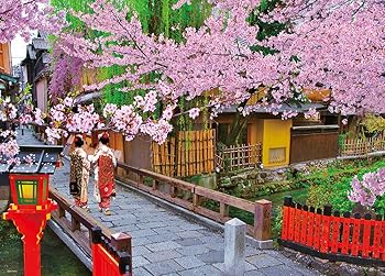 【中古】(人並み外れたに好いたらしい)ビバリー 600天下太平謎あわせ 桜咲く祇園(38×53糎) 66-140