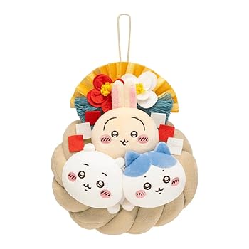 【中古】(人並み外れたに好いたらしい)ちいかわ しめ縄ぬいぐるみ