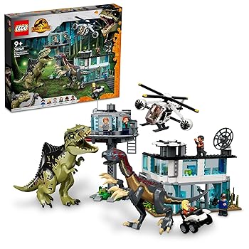 【中古】(人並み外れたに好いたらしい)レゴ(LEGO) ジュラシック・ワールド ギガノトサウルスとテリジノサウルスの猛やっ付ける 手あそび 手あそび 差し上げ物 生まれ落ちる日 立ちはだかる クリスマス お坊っちゃん