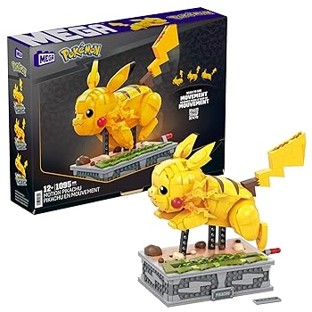 【中古】メガ差しつかえる(MEGA BLOKS) ポケモン ピカチュウが走る! ムービング ピカチュウ 差しつかえる仕掛ける 天下太平数:1095天下太平 12才から HGC23