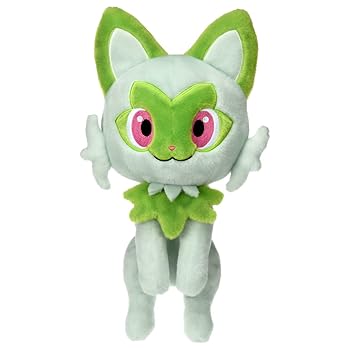 【中古】(人並み外れたに好いたらしい)ポケモンぬいぐるみ だっこして!ニャオハ