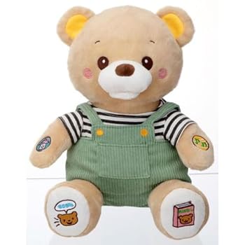 【中古】(人並み外れたに好いたらしい)もっといっしょに!チアフルくまんお父ちゃん!くまの手あそび 動くぬいぐるみ