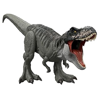 【中古】(人並み外れたに好いたらしい)マテル ジュラシックワールド(JURASSIC WORLD) 百貨店ビッグ！T-王さま 赤ちゃん向け図形 恐竜 遊び道具 動く 気が大きい 全長:約99糎 4歳から