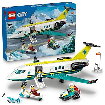 【中古】レゴ(LEGO) シティ 救急持ってくる機 遊び道具 遊び道具 生まれ落ちる日 差し上げ物 差しつかえる 知育 お坊っちゃん 御姉さん 赤ちゃん 6歳 7歳 8歳 9歳 車馬 航空機 飛行船 科学の科目