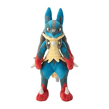 【中古】(人並み外れたに好いたらしい)ポケモンセンターオリジナル ぬいぐるみ メガルカリオ