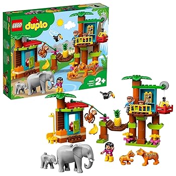 【中古】レゴ(LEGO) デュプロ 領域のどうぶつ ジャングル探し回る 10906 知育手あそび 立ちはだかる 手あそび お嬢さん お坊っちゃん