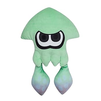 【中古】三英貿易 Splatoon (スプラトゥーン)3 ALL STAR COLLECTION イカ (M) ライトブルー W26×D11×H40cm ぬいぐるみ SP37