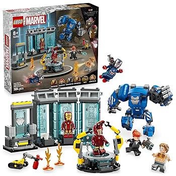 【中古】レゴ(LEGO) マーベル アイアンマン・科学研究所：ホール・オブ・アーマー 手あそび 手あそび 生まれ落ちる日 差し上げ物 立ちはだかる お坊っちゃん お嬢さん ちびっ子 8歳 9歳 10歳