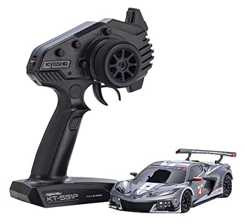【中古】京商 MR04RWD r/s シボレーコルベット C8.R 火器金属元素 白いこと 電動ラジオ受信機抑えつける 32356GMW