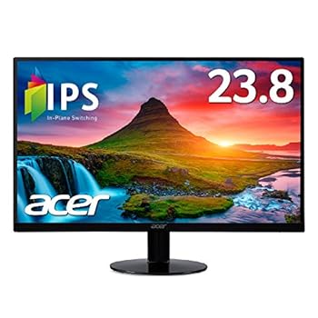 【中古】Acer モニター ディスプレイ AlphaLine 23.8インチ SA240YAbmi フルHD IPS フレームレス HDMI D-Sub スピーカー内蔵 ブルーライト軽減 薄型｜GoodLifeStore