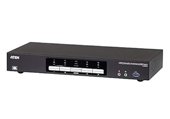 【中古】(非常に良い)ATEN 4ポートUSB3.0ハブ搭載 4K対応 デュアルDisplayPort KVMPスイッチ CS1944DP｜GoodLifeStore