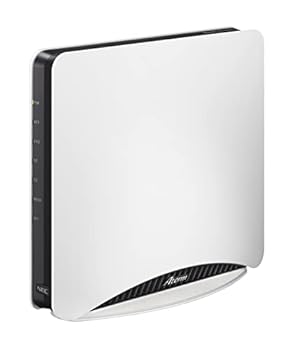 【中古】(非常に良い)NEC Aterm 無線LAN Wi-Fi 6E ルーター 日本製 11axトライバンド対応 AM-AX11000T12 10Gbps有線LANポート対応 計12ストリーム (iPhone 15 Pro /15
