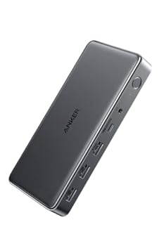 【中古】(非常に良い)Anker 564 USB-C ドッキングステーション (10-in-1, for MacBook) 4画面出力 4K対応 MST機能 HDMIポート DisplayPort M1 M2 MacBook 高速データ