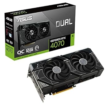 【中古】(非常に良い)ASUS NVIDIA GeForce RTX 4070 搭載 ビデオカード OC edition 12GB GDDR6X DUAL-RTX4070-O12G｜GoodLifeStore