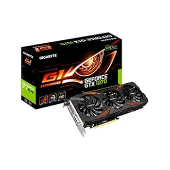 【中古】GIGABYTE ビデオカード NVIDIA GeForce GTX 1070搭載 オーバークロック ゲーミングモデル グラフィックボード GV-N1070G1 Gaming-8GD