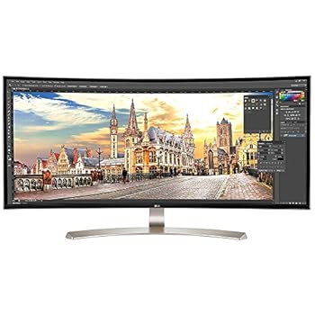 【中古】(非常に良い)LG 38UC99-W 38-Inch 21:9 Curved UltraWide QHD+ IPS Monitor with Bluetooth Speakers by LG Electronics