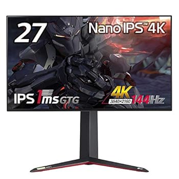【中古】LG ゲーミングモニター UltraGear 27GN950-B 27インチ/4K/Nano IPS/1ms(GtoG)/144Hz/G-SYNC Compatible・FreeSync Premium Pro/Vesa DisplayHDR6｜GoodLifeStore