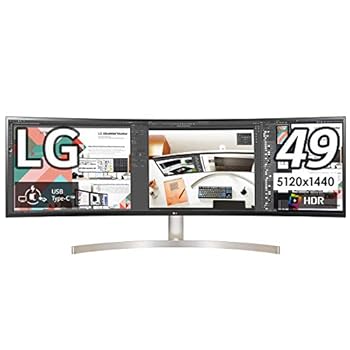 【中古】LG モニター ディスプレイ 49WL95C-WE 49インチ/5120×1440(32:9 ウルトラワイド)/HDR対応/IPS/USB Type-C, HDMI×2, DP/スピーカー/高さ調節