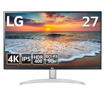 【中古】(非常に良い)LG モニター ディスプレイ 27UP600-W 27インチ / 4K / IPS非光沢/DCI-P3 95% / DisplayHDR400 / FreeSync/ブルーライト低減、フリッカーセーフ機|GoodLifeStore