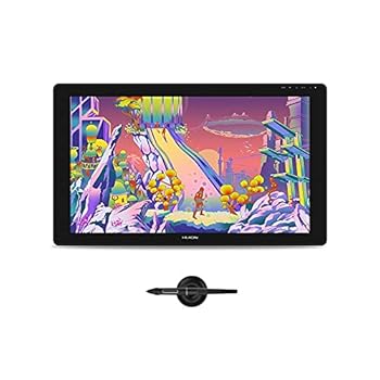 【中古】HUION 液タブ 液晶ペンタブレット Kamvas 24 Plus 23.8インチ QHD 2.5Kの解像度と大画面 充電不要ペンPW517 専用スタンド|GoodLifeStore