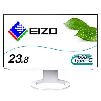【中古】EIZO ビジネススタンダードモニター | FlexScan EV2480-ZWT | 23.8型フルHD・USB Type-C・ホワイト