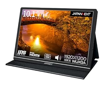 【中古】(非常に良い)JAPANNEXT 10.1インチ モバイルモニター IPS パネル WUXGA 1920x1200解像度 スマートケース (Type C/MAC PC対応/スピーカー内蔵/光沢) JN-MD-IPS