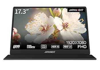 【中古】(非常に良い)JAPANNEXT 17.3インチ モバイルモニター IPS パネル フルHD 1920x1080解像度 スマートケース (Type C/MAC PC対応/スピーカー内蔵/非光沢) JN-MD-