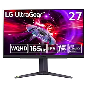 【中古】(非常に良い)27GR75Q-B 27インチ LG UltraGear? WQHD(2560×1440)/ ゲーミングモニター/アンチグレア/165Hｚ/IPS 1ms（GTG）/FreeSync? Premium/HDR10/Disp 40,066円
