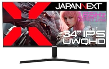 【中古】(非常に良い)JAPANNEXT 34インチ IPSパネル搭載 165Hz対応 UWQHD(3440x1440)解像度 ウルトラワイドゲーミングモニター JN-IPS34G165UQ-HS HDMI DP HDR 1ms(MP|GoodLifeStore