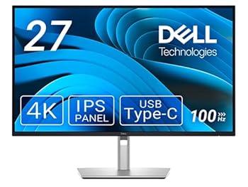 【中古】(非常に良い)Dell 液晶ディスプレイ P2725QE 27型/3840&times;2160/HDMI、DisplayPort、USB-C/ブラック/スピーカー：なし｜GoodLifeStore