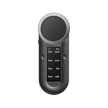 【中古】HUION KeydialRemote 左手デバイス 片手キーボード bluetooth 5.0 ワイヤレス接続 液タブ用 ペンタブレット用 お絵描き用 動画 画像 編集 クリエ