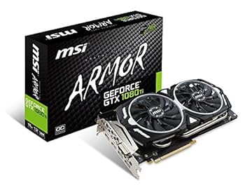 【中古】(非常に良い)MSI GeForce GTX 1080 Ti ARMOR 11G OC グラフィックスボード VD6303