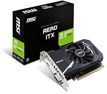 【中古】(非常に良い)MSI シングルファン ショート基盤採用 グラフィックスカード GEFORCE GT 1030 AERO ITX 2G OC
