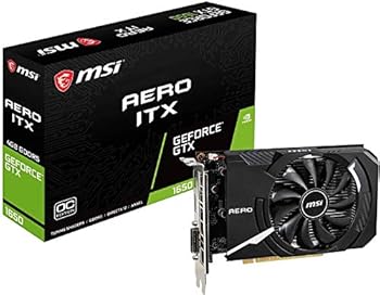 【中古】(非常に良い)MSI GeForce GTX 1650 AERO ITX 4G OC グラフィックスボード VD6936
