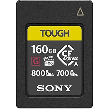 【中古】(非常に良い)【動画・連写に】ソニー CFexpress Type Aメモリーカード CEA-G160T TOUGH 160GB(ILCE-1/FX6/FX3/ILCE-7SM3/ILCE-7M4対応)