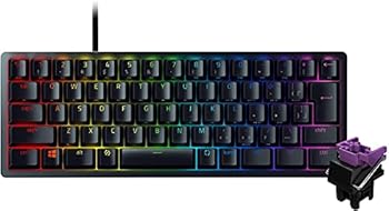 【中古】(非常に良い)Razer Huntsman Mini JP 小型 ゲーミングキーボード Clicky Optical Switch 日本語 JP配列 60%レイアウト 光学スイッチ 超高速1.5mm作動 クリッ