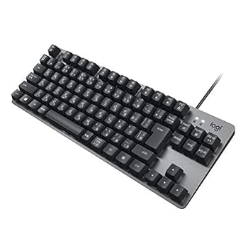 【中古】ロジクール K835GPB 有線 メカニカルキーボード 青軸 クリッキー テンキーレス コンパクト メカニカル キーボード 有線キーボード グラファイト