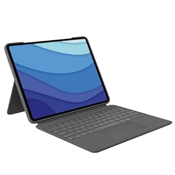 【中古】ロジクール Logicool iPad Pro 12.9インチ 第6世代 第5世代 対応 トラックパッド キーボードケース Combo Touch iK1275GRAr 日本語キーボード ス