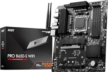 【中古】MSI マザーボード PRO B650-S WIFI [B650搭載] 【信頼性の高い6層PCB設計・12+2+1フェーズ安定な電源回路】ATX DDR5-7200 (OC)対応 AMD Ryzen 70