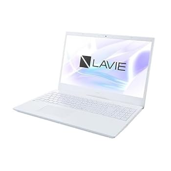 【中古】(非常に良い)ノートパソコン 15.6型 パールホワイト NEC PC-N156CGAW