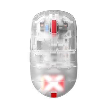 【中古】Pulsar Gaming Gears X2H Superclear ワイヤレス ゲーミングマウス 超軽量 54グラム 左右対称 2.4Ghz 1ms 26000 DPI Optical Sensor PAW3395 国