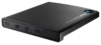 【中古】I-O DATA ミニノートPC対応 ポータブルDVDドライブ ブラックモデル DVRP-U8SLEBK｜GoodLifeStore