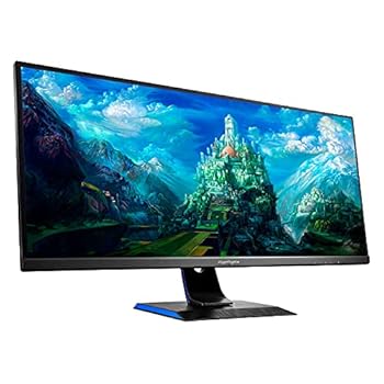 【中古】(非常に良い)IODATA ゲーミングモニター 34インチ GigaCrysta 75Hz 2ms UWQHD (RPG向き/HDMI×2/DisplayPort/USB-C/スピーカー付/リモコン付/高さ調整//土日