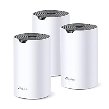 【中古】(非常に良い)TP-Link メッシュ Wi-Fi システム 無線LAN AC1900 1300+600Mbps WiFi ルーター デュアルバンド 中継器 Deco S7/A 3ユニット ホワイト
