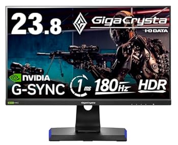 【中古】(非常に良い)I-O DATA アイ・オー・データ 180Hz対応23.8型G-SYNC Compatible認定ゲーミングモニター「GigaCrysta」LCD-GD241JD