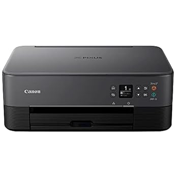 【中古】キヤノン Canon プリンター A4インクジェット複合機 PIXUS TS5430 ブラック 2021年モデル テレワーク向け 4色・一体型・対応インクBC-360/361シ